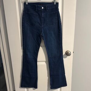 Ann Taylor Factory Dark Blue Flare Jeans